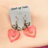 Marbled Heart Fashion Earrings (DESIGN 686)