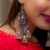 Majestic Brilliance Oxidised Jhumka (DESIGN 217)