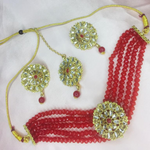 Robust Ruby Kundan Traditional Jewelry Set (DESIGN 254)