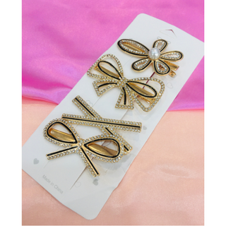 Bow Patterned Hair Clips Jewelry (DESIGN 104)