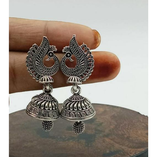 Mighty Glimpse Oxidised Mini Jhumki (DESIGN 1122)