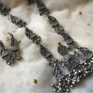 Majestic Procession Oxidised Necklace (DESIGN 41)