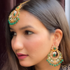 Green Grace Maang Tikka Jewelry Set (DESIGN 417)