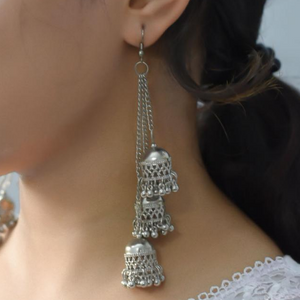 Chandelier Oxidised Jhumka (DESIGN 101)