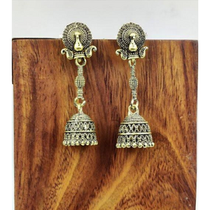 Celestial Charm Oxidised Mini Jhumkis (DESIGN 1021)