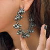 Radiant Herd Oxidized Jhumki Earrings for Women (DESIGN 358)