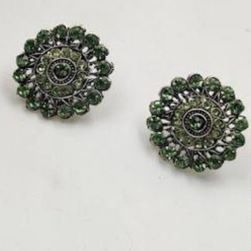 Emerald Embellishments Oxidised Jhumkis (DESIGN 1024)