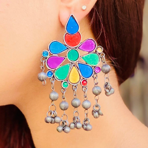 Vibrant Vision Oxidised Jhumka (DESIGN 431)