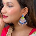 Paisley Pride Oxidised Jhumkis (DESIGN 407)