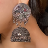 Regal Reflections Oxidised Jhumka (DESIGN 503)