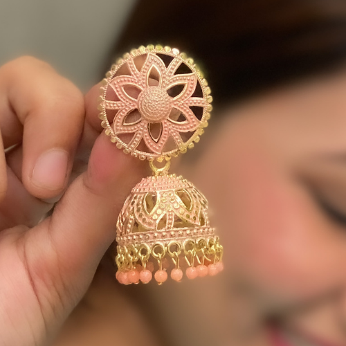 Afgani German Silver Oxidized Jhumki Earrings for Women (DESIGN 85)