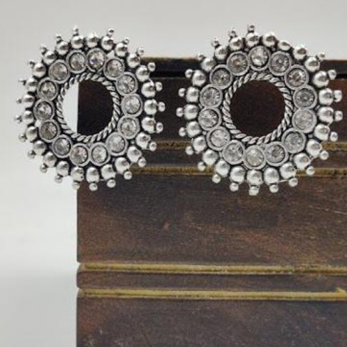 Radial Balance Oxidised Jhumkis (DESIGN 1031)