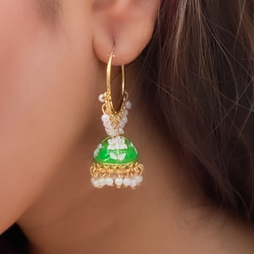 Bold Bliss Oxidised Jhumki (DESIGN 354)