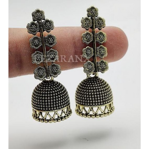 Dandelion Oxidised Mini Jhumkis (DESIGN 1112)