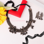 Majestic Procession Oxidised Necklace (DESIGN 114)