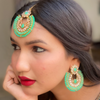 Modern Chic Maang Tikka Jewellery Set (DESIGN 423)