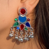 Traditional Twist Oxidised Jhumka (DESIGN 542)