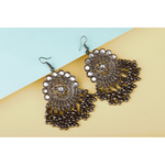 Afgani German Silver Oxidized Jhumki Earrings for Women (DESIGN 585)
