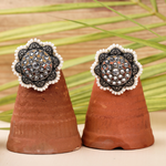 Ornate Odyssey Oxidised Jhumki (DESIGN 586)