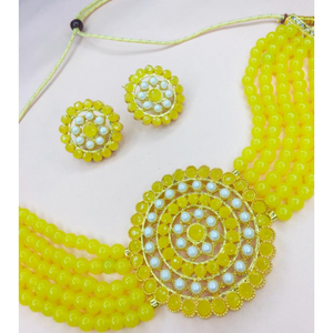 Yellow Kundan Jewelry Set (DESIGN 229)