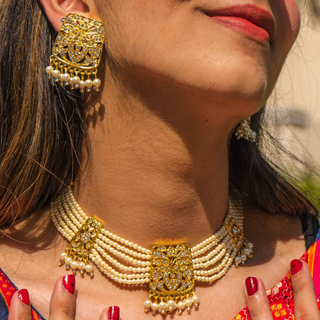 Kundan Traditional Necklace Jewellery Set for Women (DESIGN 268)