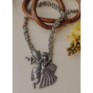 Afgani German Silver Oxidized Necklace for Women (DESIGN 60)