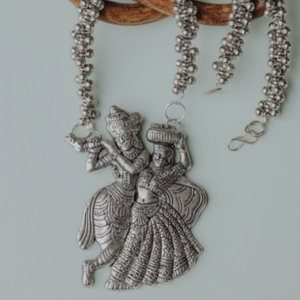 Afgani German Silver Oxidized Necklace for Women (DESIGN 60)