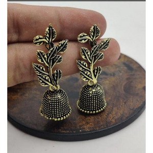 Vintage Vines Oxidised Mini Jhumkis (DESIGN 1062)