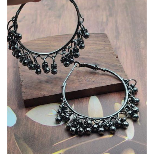 Mercurial Majesty Oxidised Jhumka (DESIGN 1064)