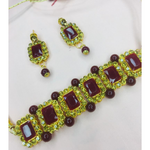 Ruby Kundan Traditional Jewellery Set (DESIGN 232)