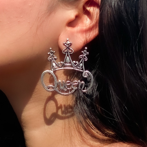 Crowned Queen Trendy Earrings (DESIGN 264)