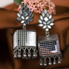 Afgani German Silver Oxidized Jhumki Earrings for Women (DESIGN 701)