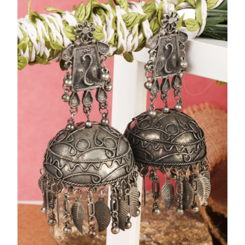 Antique Awe Oxidised Jhumkas (DESIGN 705)