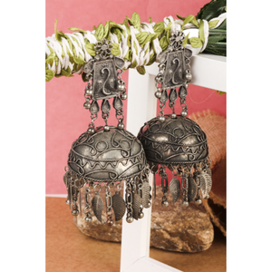 Antique Awe Oxidised Jhumkas (DESIGN 705)