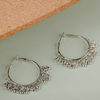 Minimal Belled Hoop Oxidised Jhumkis (DESIGN 722)