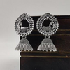 Magnificent Mor Oxidised Mini Jhumkis (DESIGN 1072)