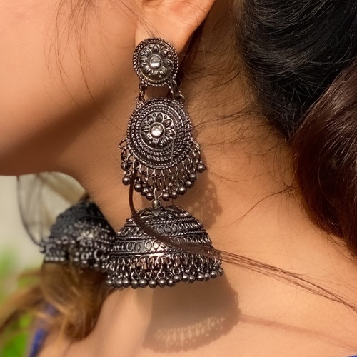 Black Layered Jhumkas A Must have Jewellery Comes With A