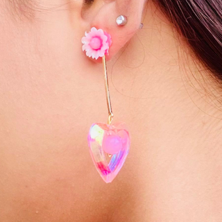 Pink Heart Crystal Fashion Jewelry (DESIGN 687)