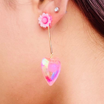 Pink Heart Crystal Fashion Jewelry (DESIGN 687)