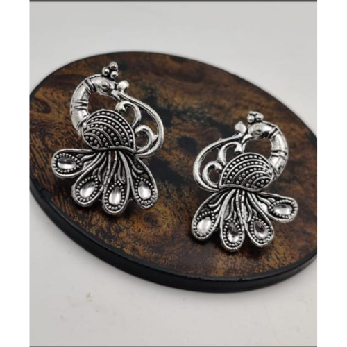 Amazing Avian Oxidised Mini Jhumkis (DESIGN 1132)