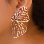 Golden Gossamer Fashion Earrings (DESIGN 01) (silver)